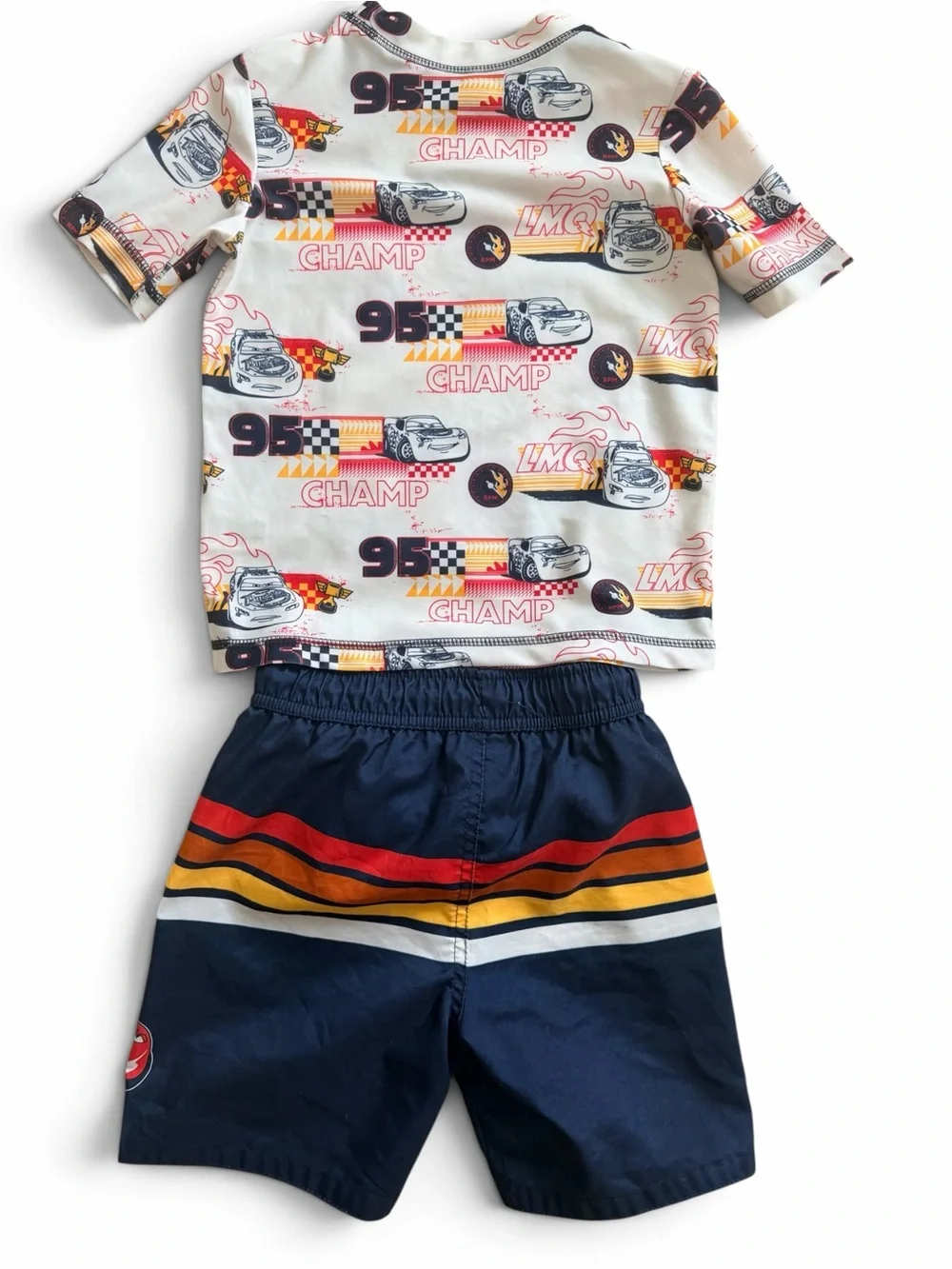 Lightning McQueen 2-Piece Swim Set - White & Navy